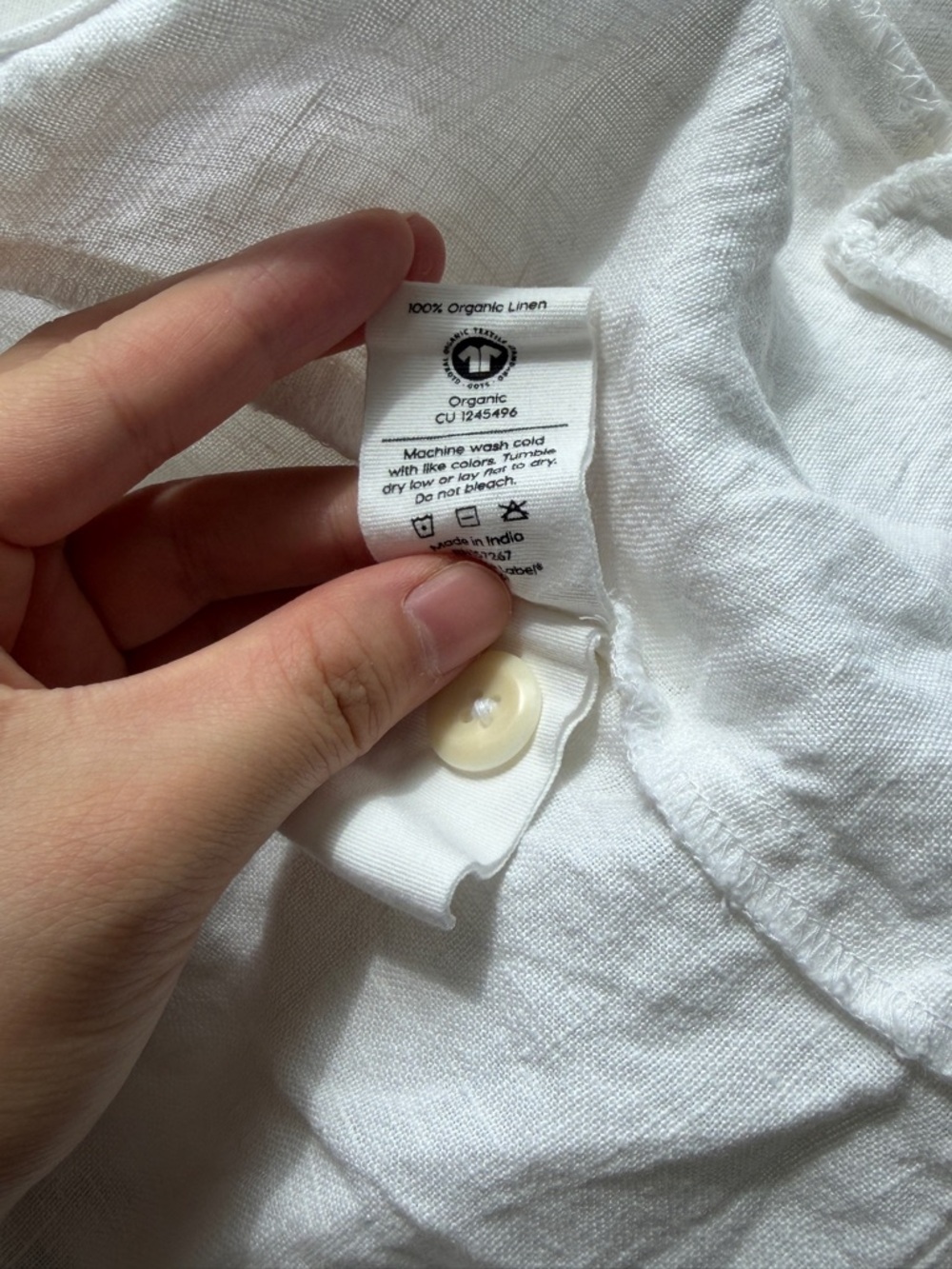 Women’s White Linen Blend Vest and High-Rise Pants Set Size Small - Picture 8 of 16